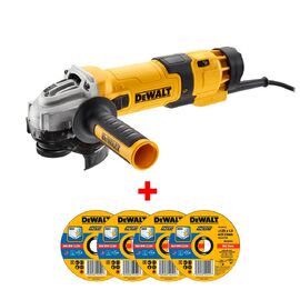 Машина шлифовальная угловая DeWalt DWE4257D4 + 4 диска — Фото 1